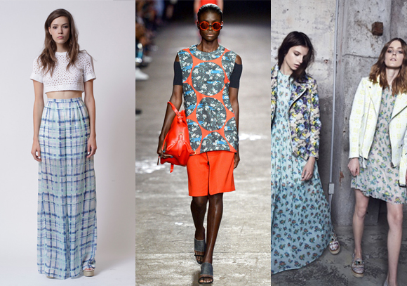 Florals and plaid spring 2014 fashion style