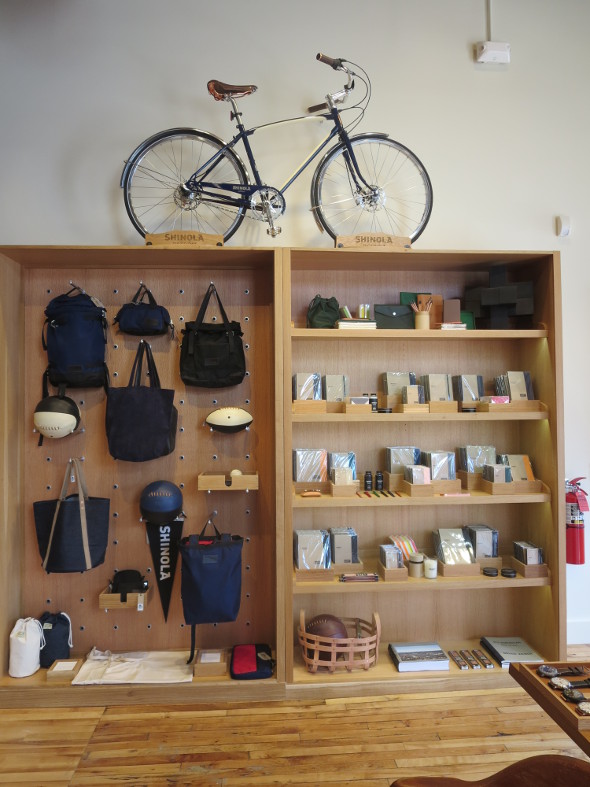 A display at Shinola