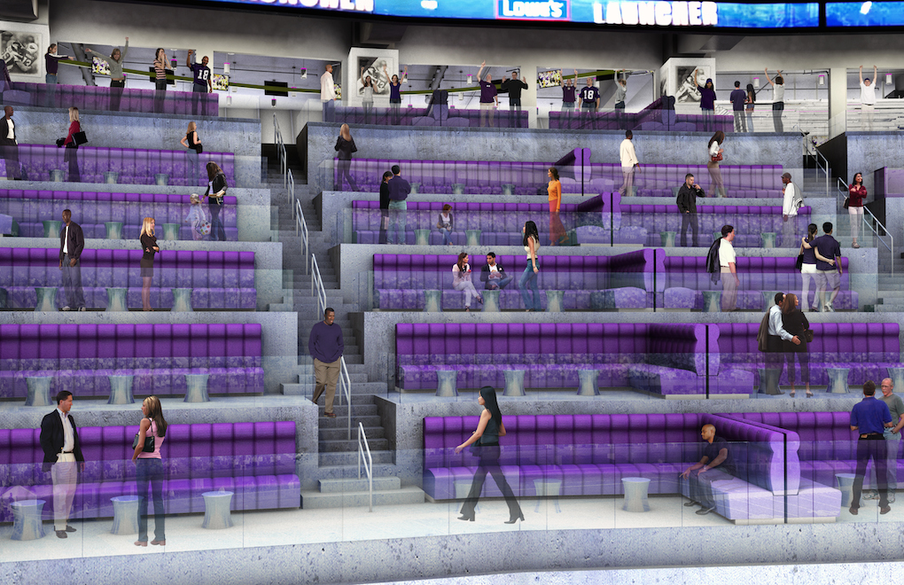 vikings stadium seating