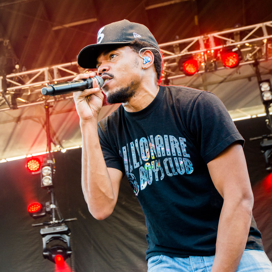 chance the rapper, rock the garden, stepping out, scene, events, concerts