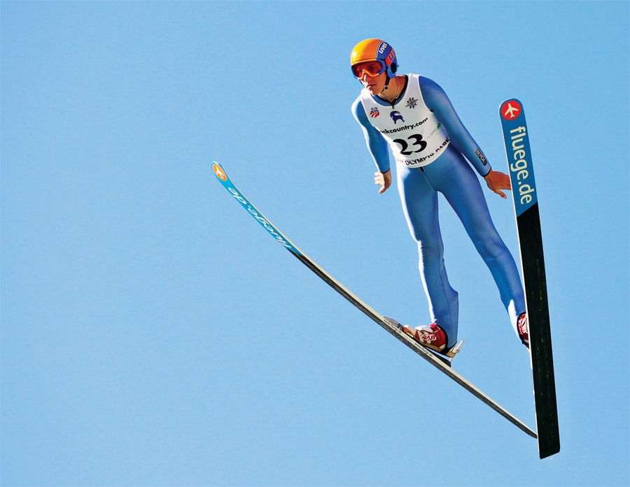 Trevor Edlund ski jumping.