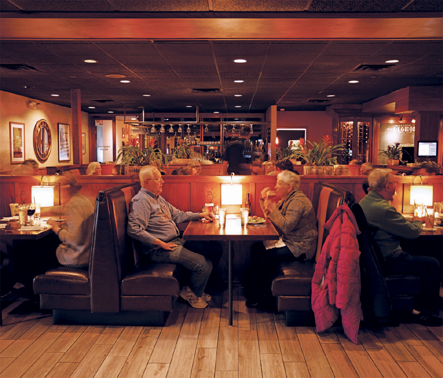 The interior at DeGidio's Restaurant and Bar in St. Paul, Minnesota.