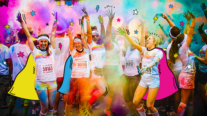 Photo of The Color Run.