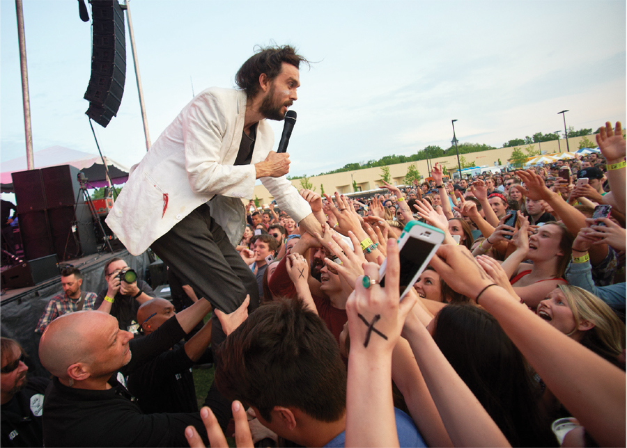 Edward Sharpe and the Magnetic Zeros played to 5,000 at Surly Festival Field in 2016.