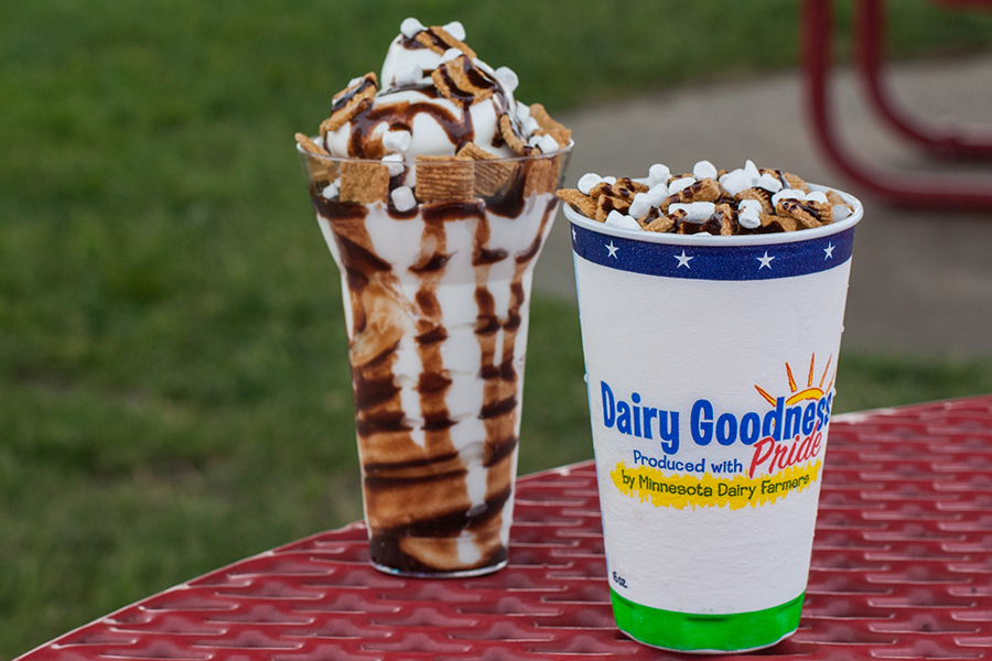 The s'mores flavored malt at the Dairy Goodness Bar at the Minnesota State Fair.
