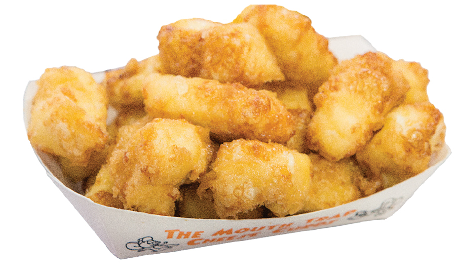 A tray of cheese curds from Mouth Trap at the Minnesota State Fair.