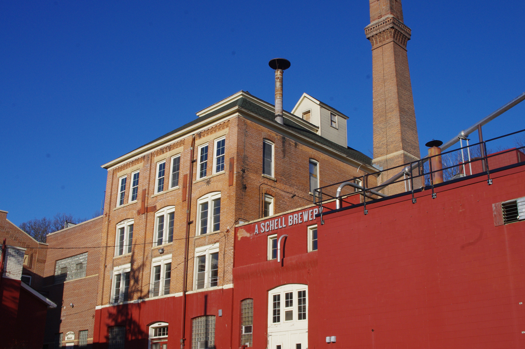 The exterior of Schell's Brewery in New Ulm, Minnesota.