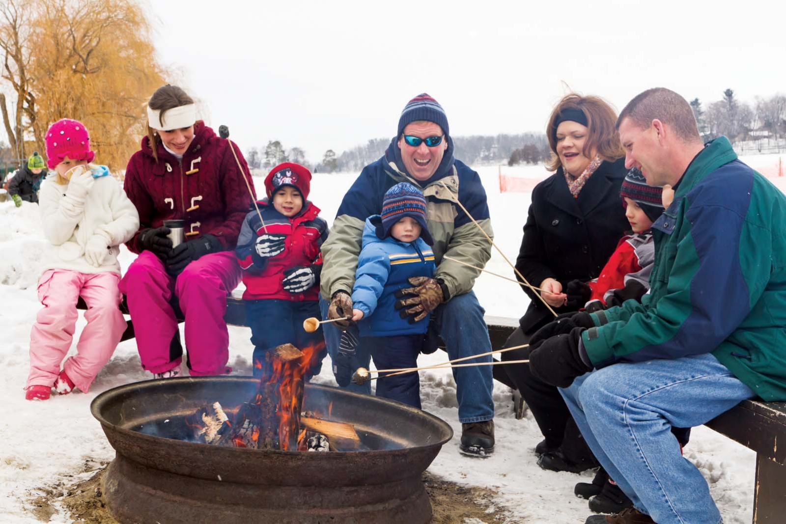 A toasty family outing at Cragun's Resort.