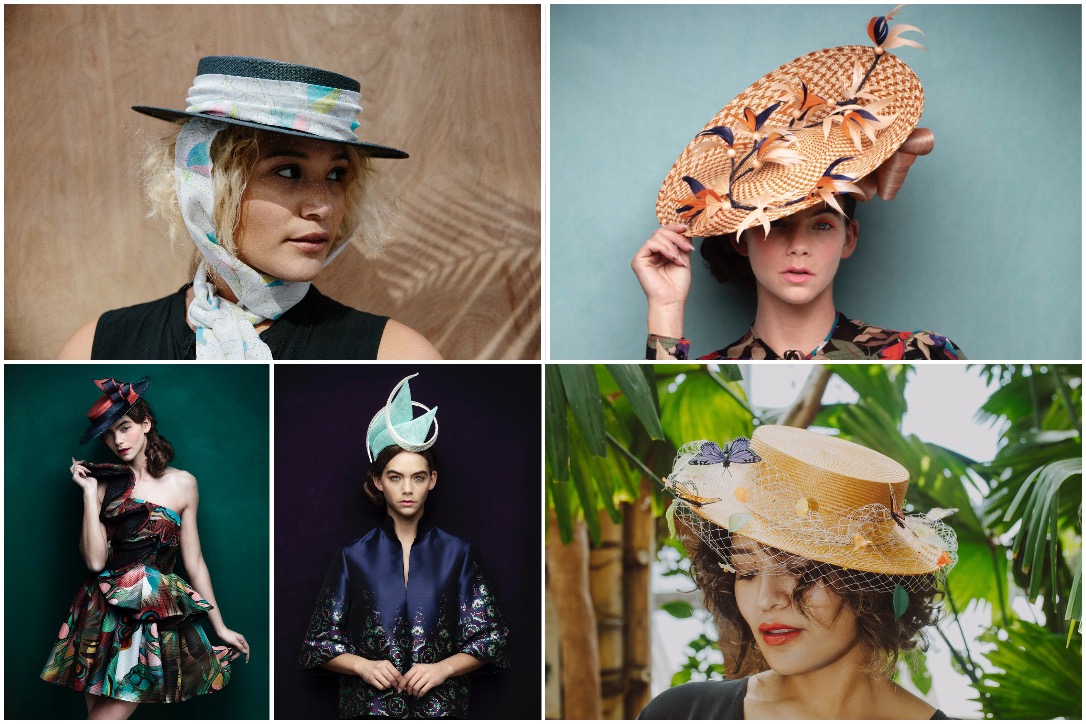 Southern-inspired wide-brimmed hats are often Kentucky Derby picks, but anything goes. These hat selections are from local milliners Karen Morris and Celina Kane.