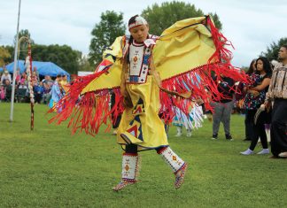 The Mahkato Wacipi Pow Wow is held each September in Land of Memories Park in Mankato