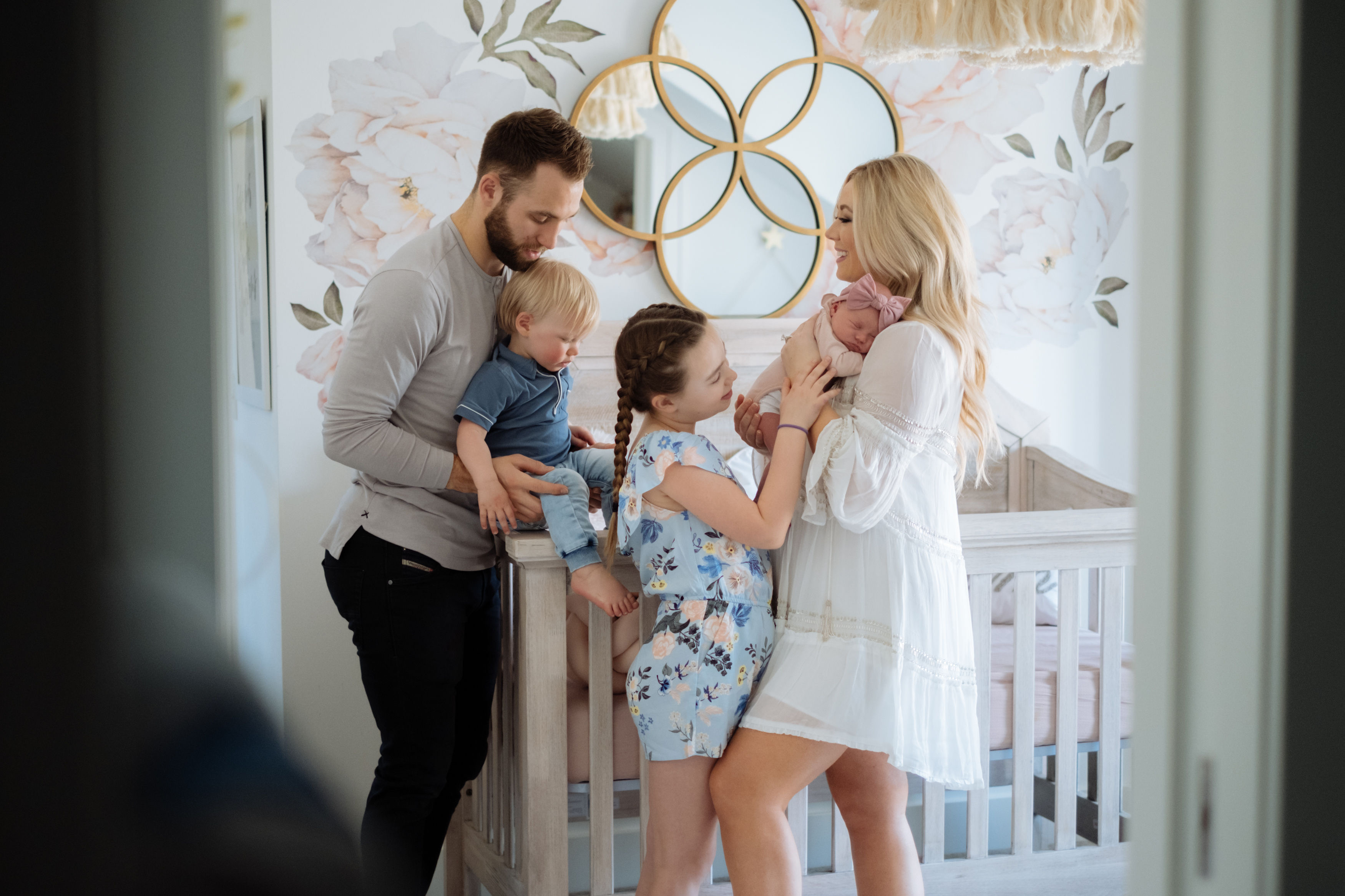 Carly Zucker with Jason Zucker and family