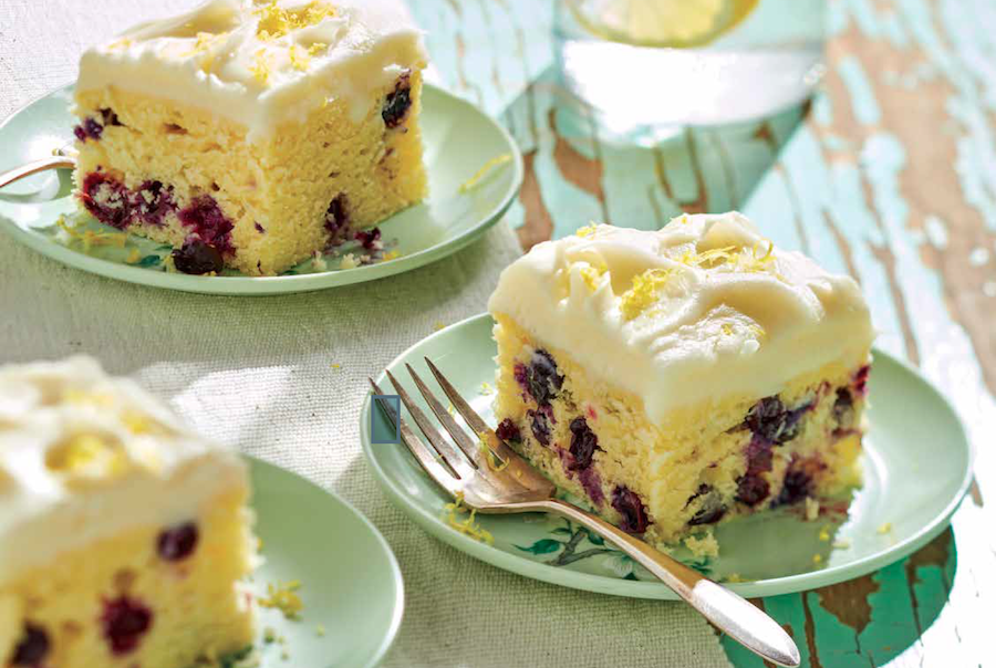 Lemon Blueberry Sheet Cake Recipe