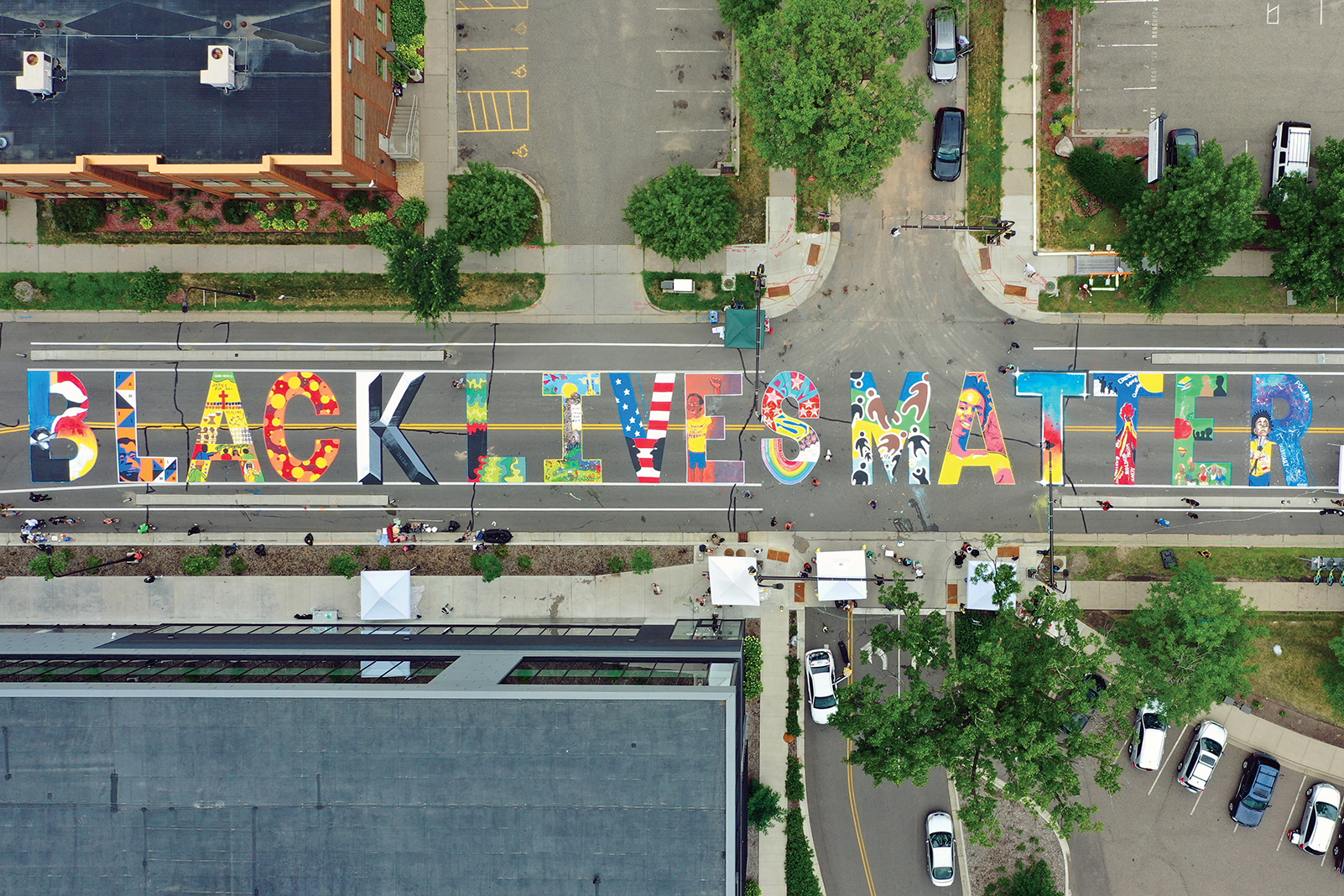 Black Lives Matter Mural Kicked Off George Floyd Related Art Projects Minnesota Monthly