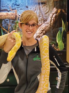 Emily Roberts, owner of Snake Discovery