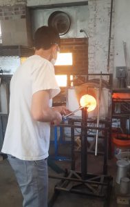 Blowing glass is Providence