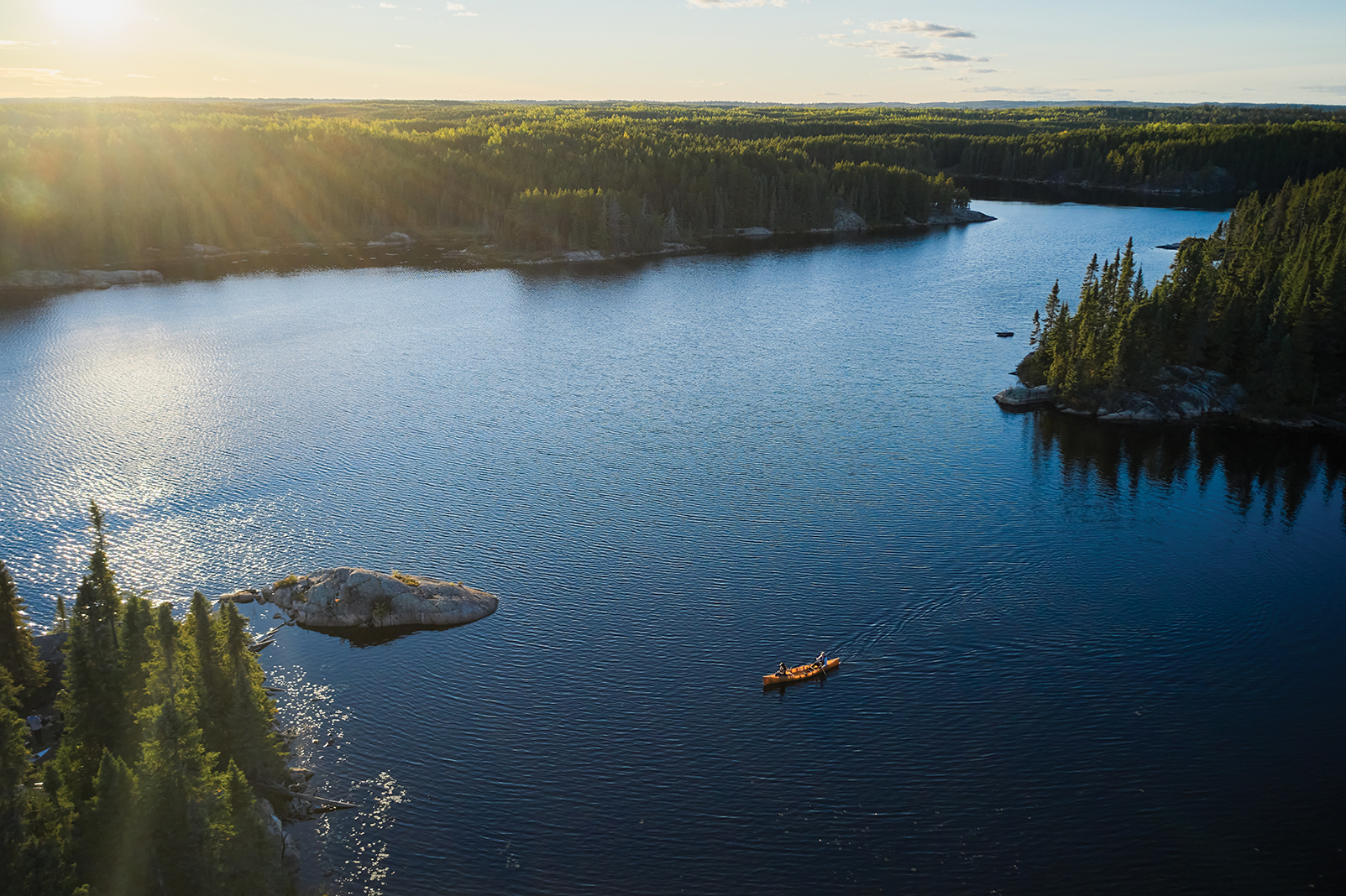 The tranquil Boundary Waters Canoe Area Wilderness