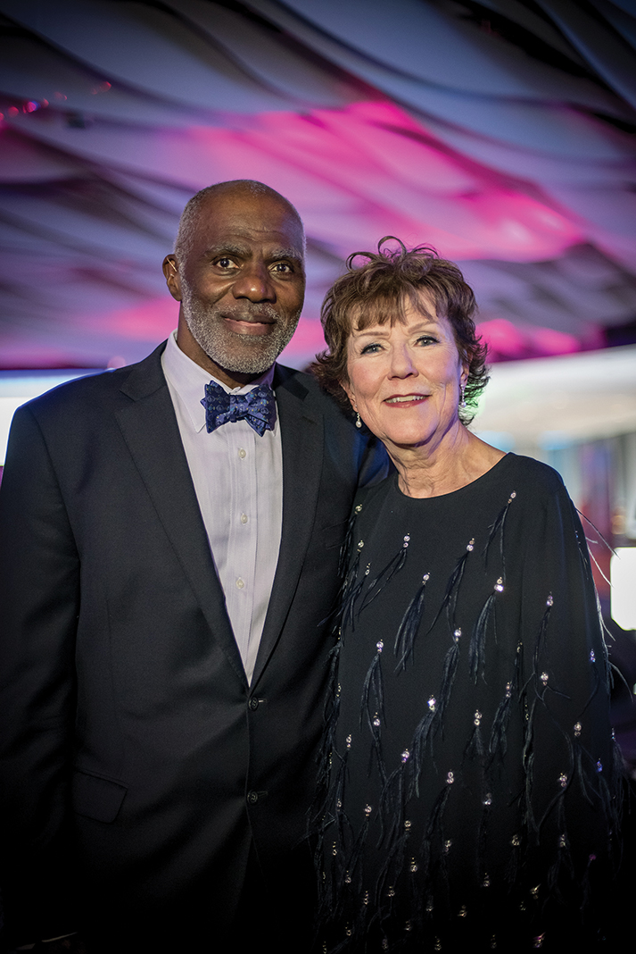 Alan Page and his wife, Diane, at a gala in 2017