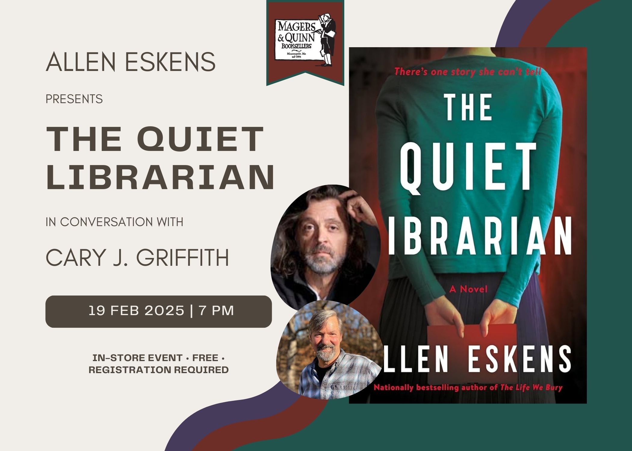 Allen Eskens presents The Quiet Librarian