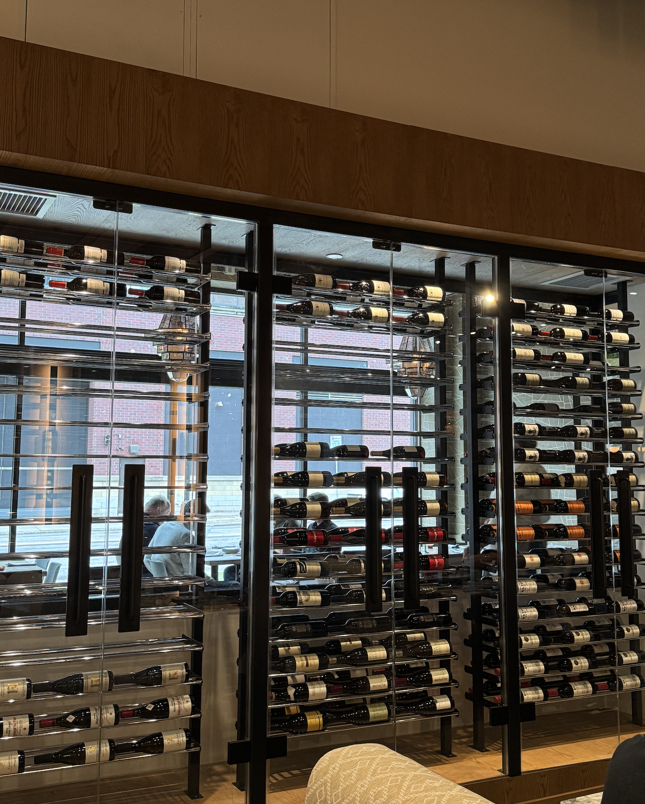 Red Cow's new wine wall 