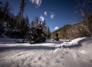 snowmobiling in spearfish canyon