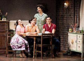 The cast of "Somewhere" at the Guthrie