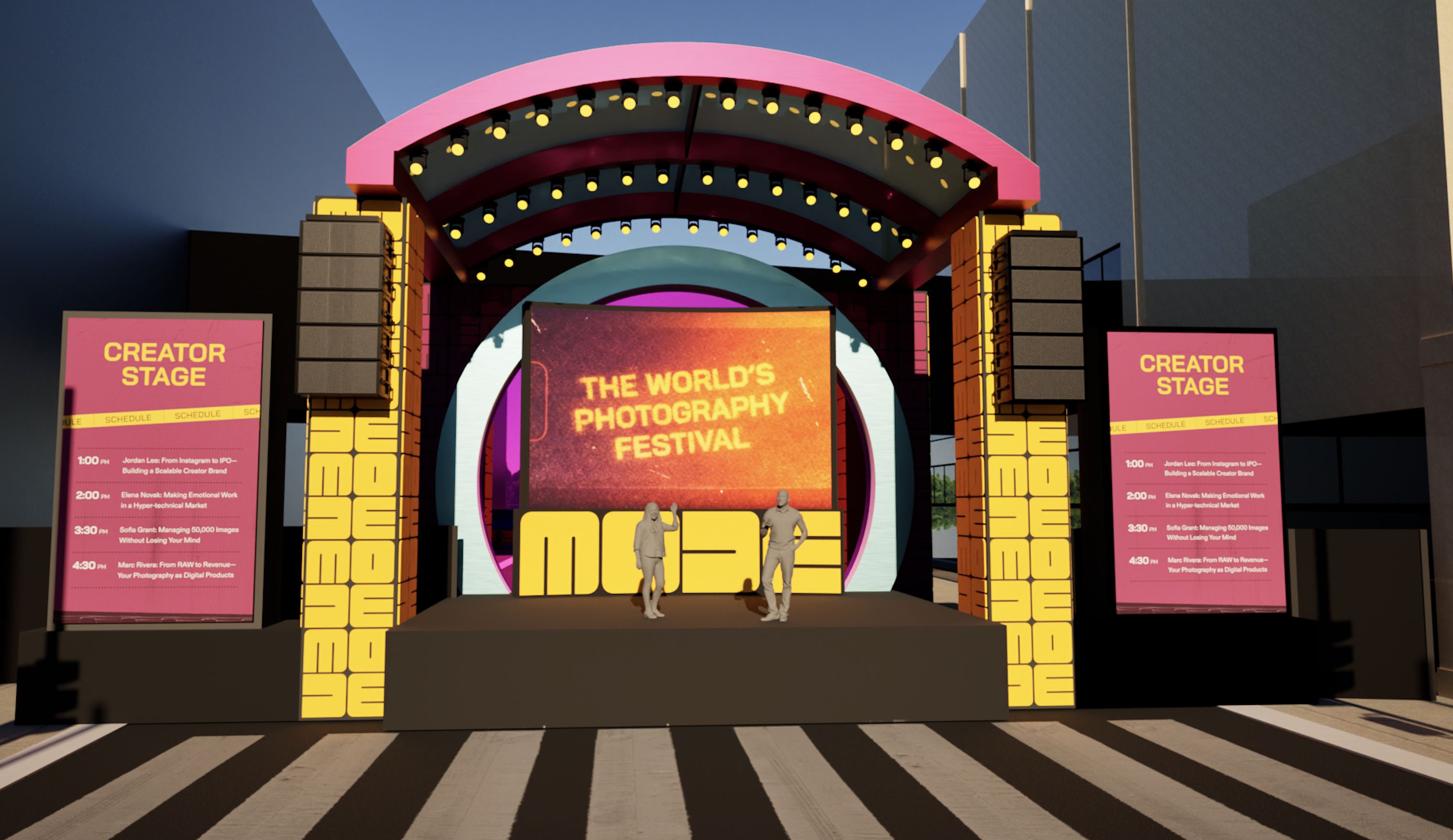 MODE by Flickr festival rendering